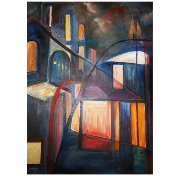 Soissons By Night 80x60